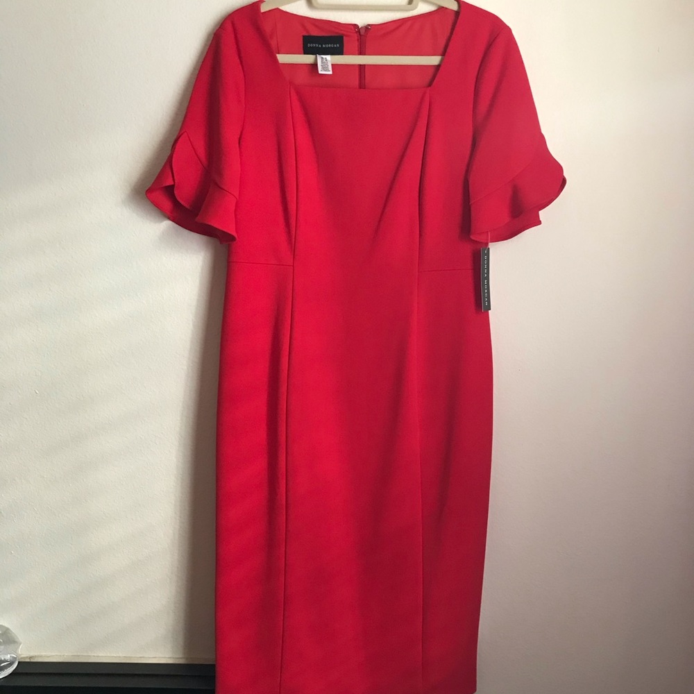 NWT David Morgan Red Dress